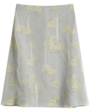 Acne Studios Iranee P Vintage Rose Skirt - Gray