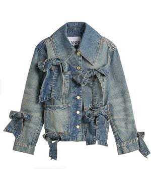 Ganni Tint Rigid Denim Jacket - Blue