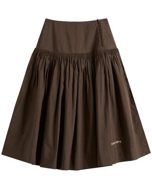 STORY mfg. Cardamine Skirt - Brown