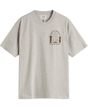 Damson Madder Pour Over Coffee T-Shirt - Gray