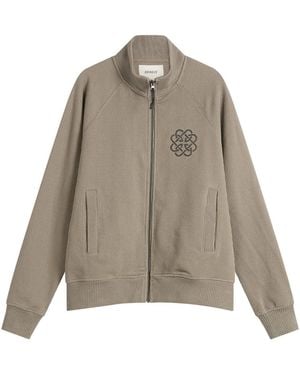Heresy Knot Zip Knit Cardigan - Gray