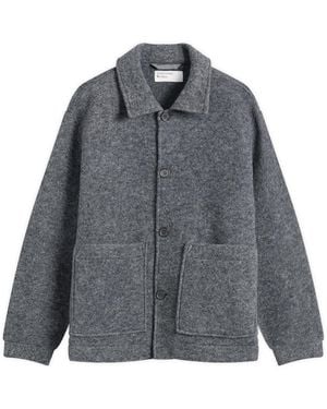 Universal Works Wool Fleece Rams Jacket - Gray