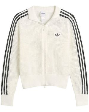 adidas Crochet Track Top - Natural