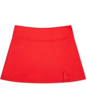 ADANOLA A-Line Mini Skirt - Red