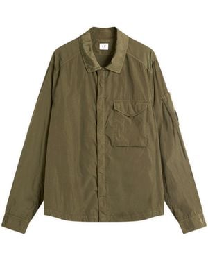 C.P. Company Chrome-R Full Zip Overshirt - Green