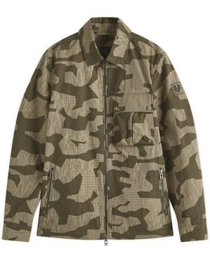 Belstaff Terrain Camo Drone Overshirt - Green