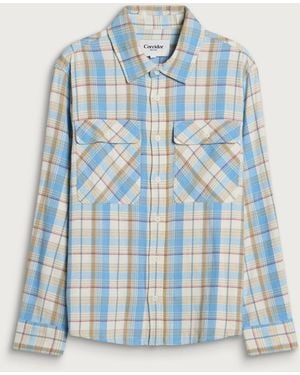 Corridor NYC Vintage Plaid Flannel Ls - Blue