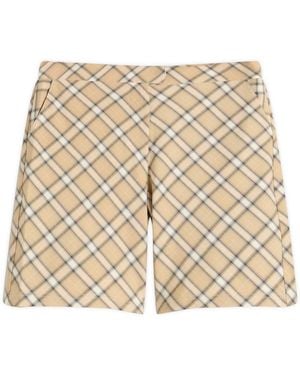 House Of Sunny Sloane Check Shorts - Natural