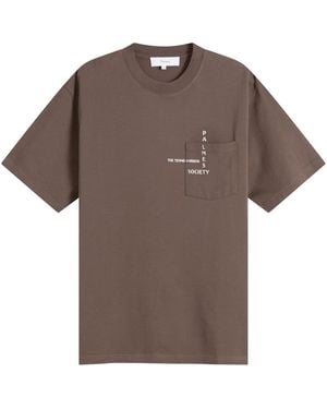 Palmes Ramus Pocket T-Shirt - Brown