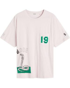 Bode Cobra T-Shirt - Pink