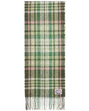 Acne Studios Volano Check Scarf - Green