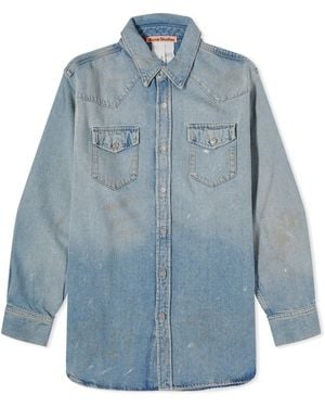 Acne Studios Karty Denim Overshirt - Blue
