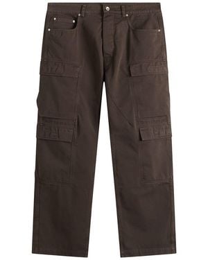 Rick Owens Double Cargo Jeans - Brown