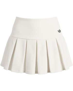 adidas Mini Pleated Skirt - Natural