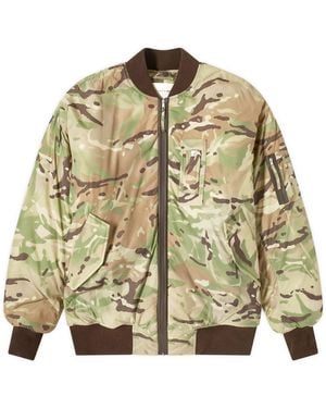 1017 ALYX 9SM Oversized Camo Nylon Bomber Jacket - Green