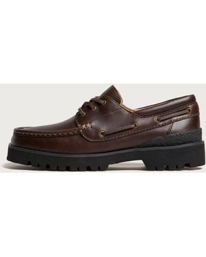 Clarks Yukoner Boat Shoes - Brown