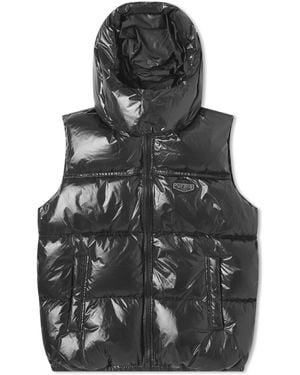 Purple Brand Brand Nylon Puffer Vest - Black