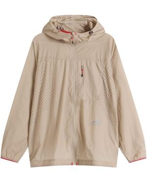 and wander X Altra Ventilation Wind Jacket - Brown