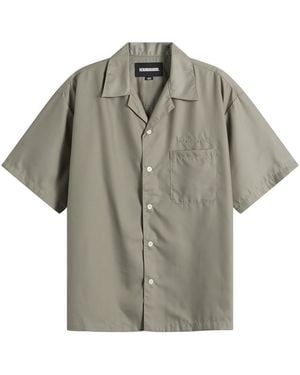 Neighborhood Solid Colour Hawaiian Logo Shirt - Grey