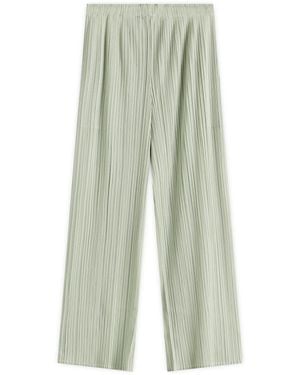 Pleats Please Issey Miyake Pleated Trousers - Green