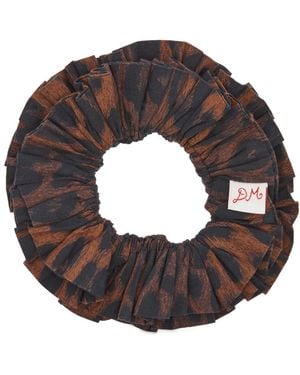 Damson Madder Garter Scrunchie - Brown
