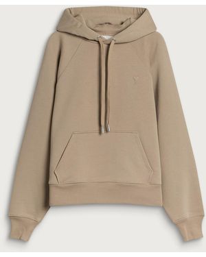 Ami Paris Adc Loopback Hoodie - Natural
