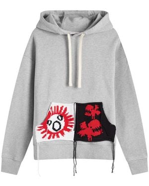 Charles Jeffrey Patch Rabbit Ears Hoodie - Grey