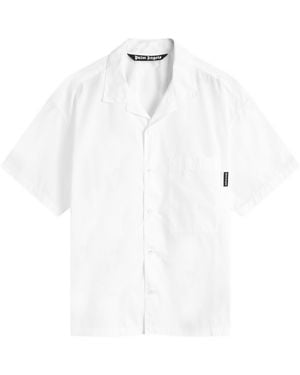 Palm Angels Curved Lovo Classic Shirt - White