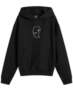 Brain Dead Logo Head Hoodie - Black
