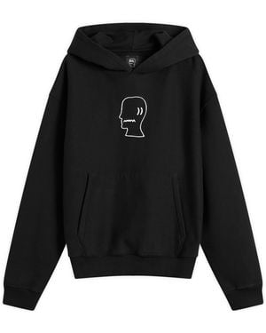 Brain Dead Logo Head Hoodie - Black