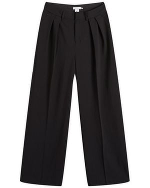 GOOD AMERICAN Suiting Good 90S Pleated Trouser - Black