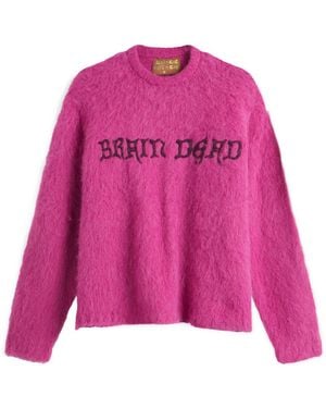 Brain Dead Boxy Knit Jumper - Pink