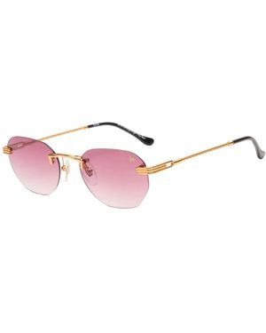 Vintage Frames Company Detroit Player Rimless Sunglasses - Pink