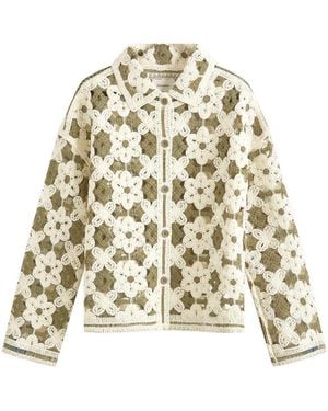 Holzweiler Crochet Knit Cardigan - Natural