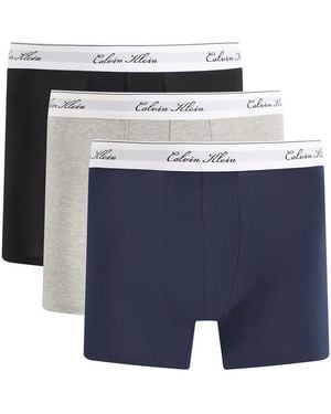 Calvin Klein Icon Script Boxer Brief - Blue