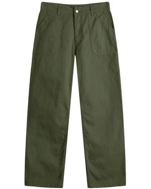 Uniform Bridge Wide Fit Fatigue Trousers - Green