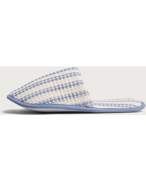 Hay Waffle Slippers - White