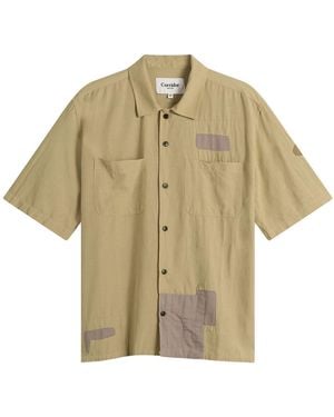 Corridor NYC Patchwork Short Sleeve Shirt - Natural