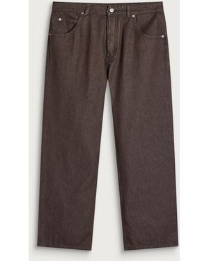 Jacquemus Tempo Denim Straight Leg Jeans - Brown