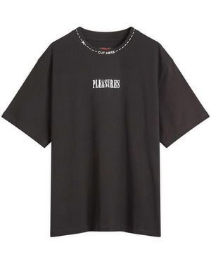 Pleasures Cut Here Heavyweight T-Shirt - Black