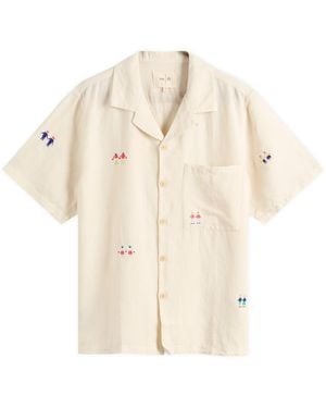 Folk Relaxed Soft Collar Vacation Shirt - Natural