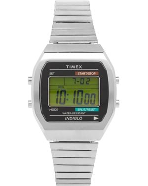 Timex T80 Digital Expansion Band 36Mm Watch - Metallic