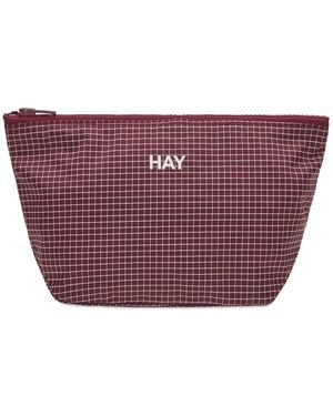 Hay Grid Pouch - Red