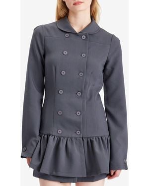 【PEACHY DEN】Romy Mini Dress ブラック Peachy Den Women's Romy Mini Dress in Onyx Peachy Den