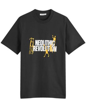 WOOD WOOD Bobby Neolithic T-Shirt - Black