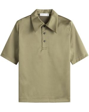 Toga Toga Satin Stretch Polo Shirt - Green