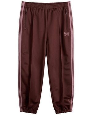 Needles Poly Smooth Zipped Track Trousers - Brown