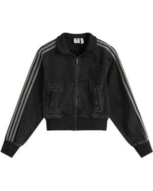 adidas Adicolor Denim Track Top - Black
