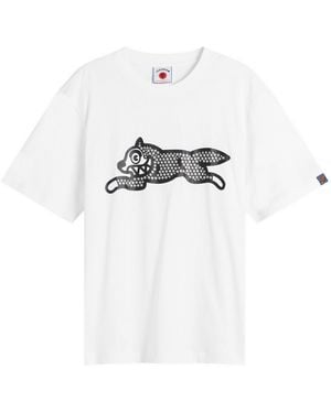 ICECREAM Glitter Running Dog T-Shirt - White