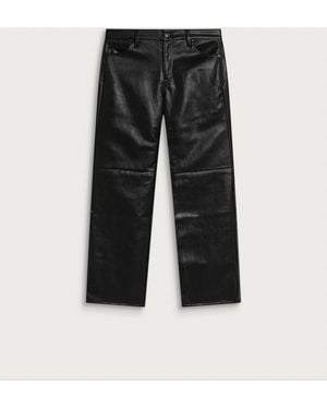 GOOD AMERICAN Better Than Leather Low Rise Flare - Black
